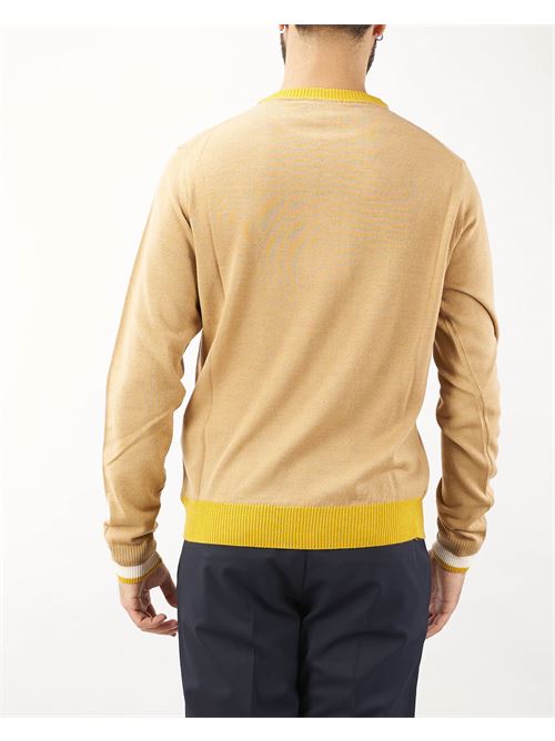 Wool sweater with contrasting profiles Manuel Ritz MANUEL RITZ | Sweater | 3732M54024385124